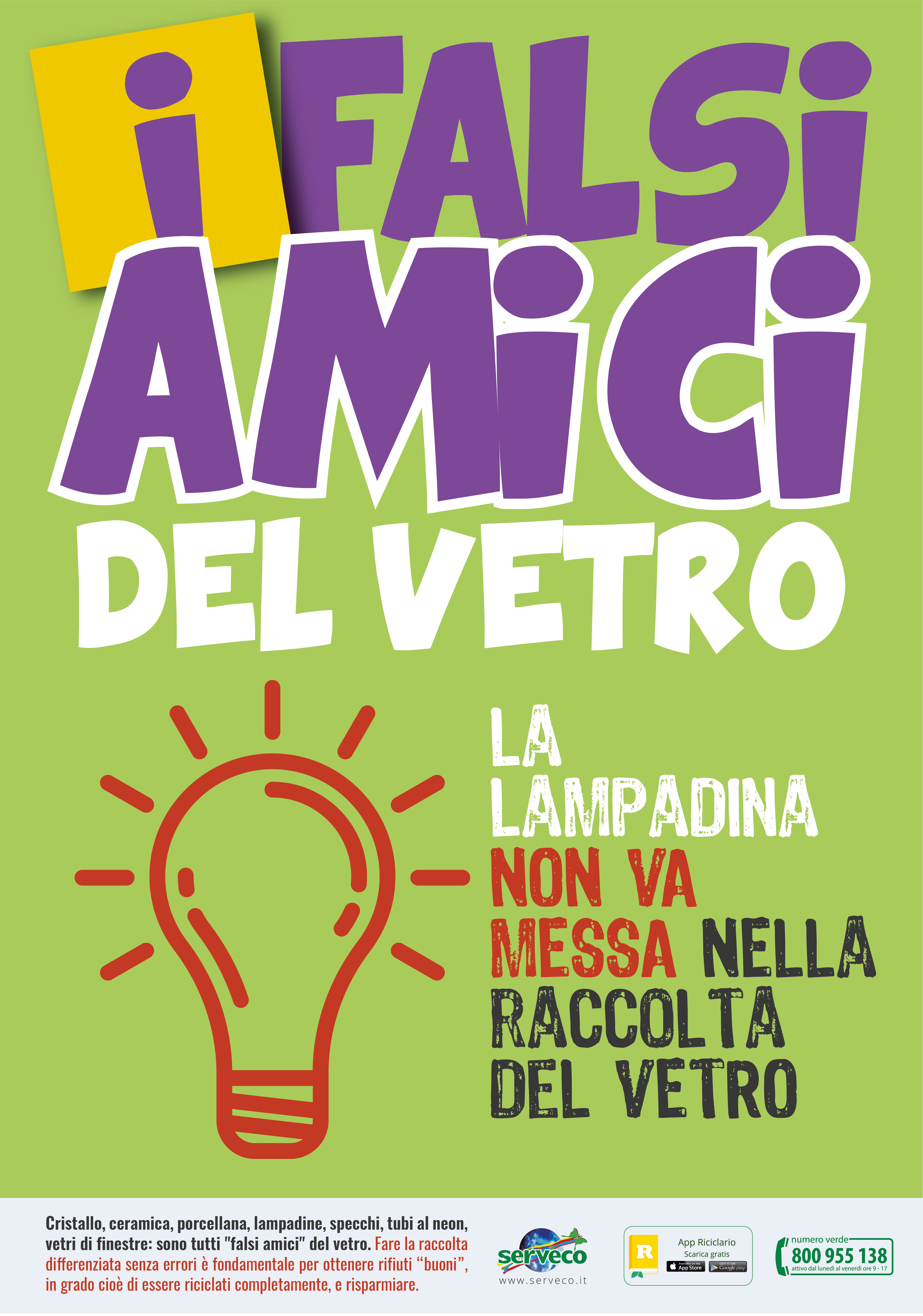 lampadine false amiche del vetro