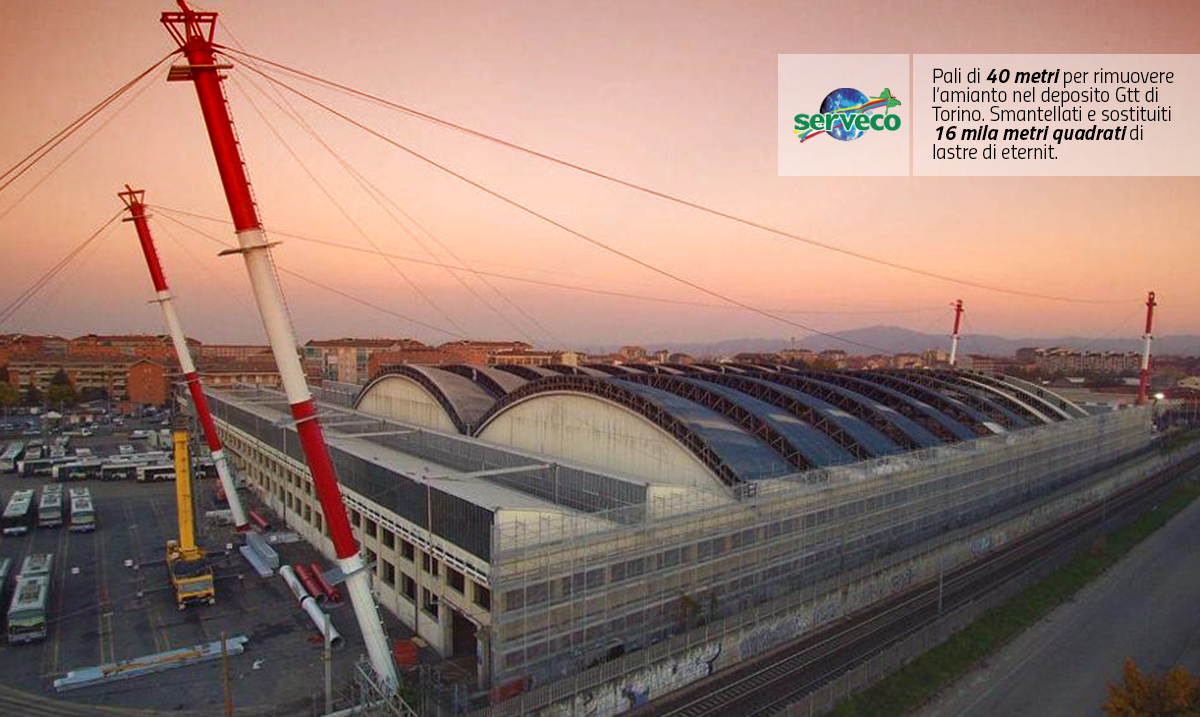 skytruck venaria, bonifica da amianto